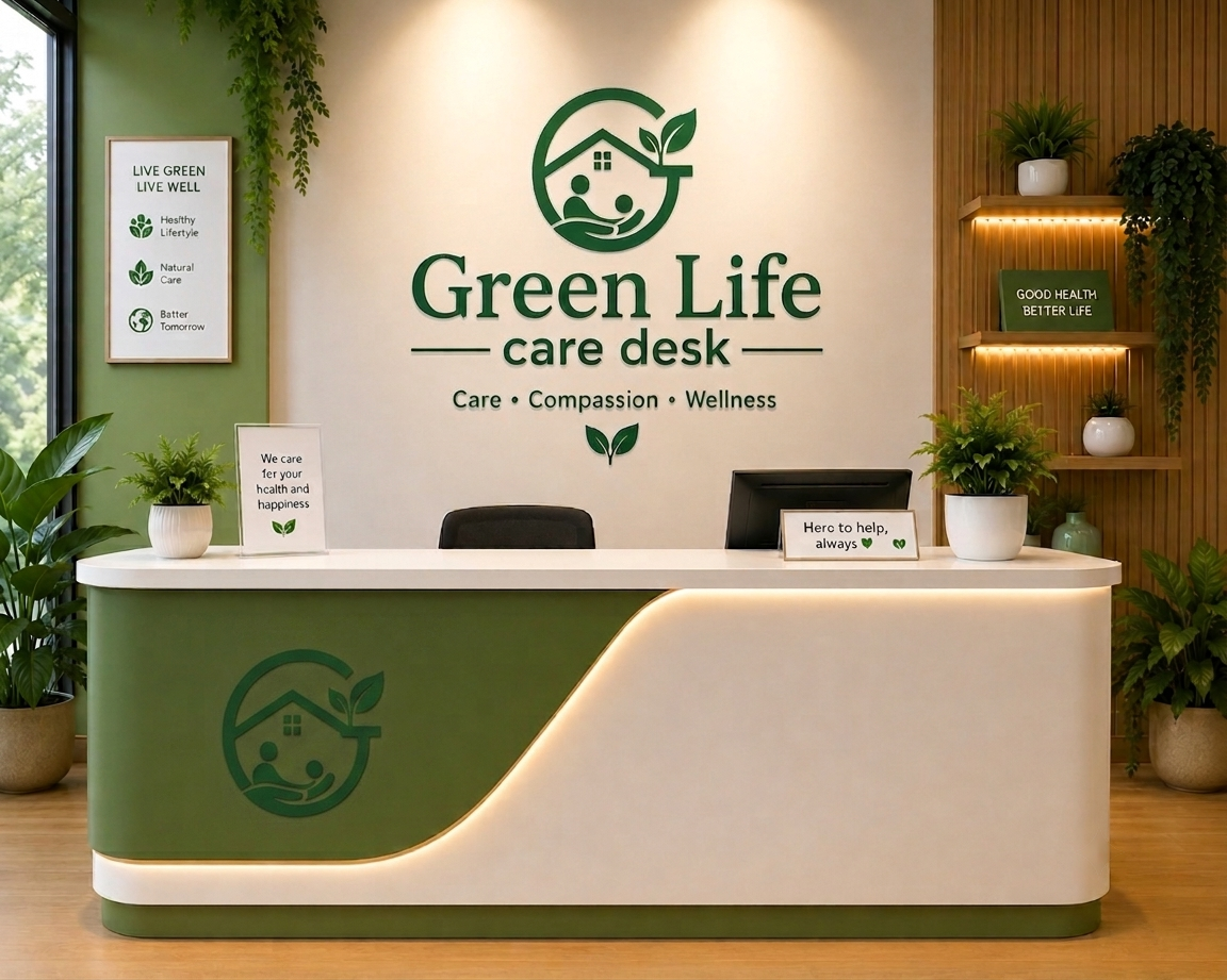 Green Life care desk reception